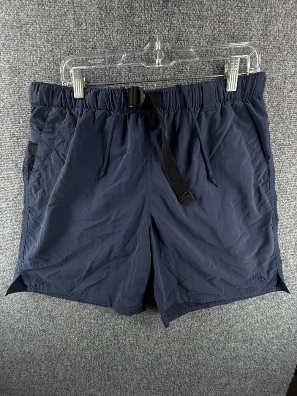 North Face Swimming Shorts Blue Medium Long Mesh Lined Pockets Adjustable Men